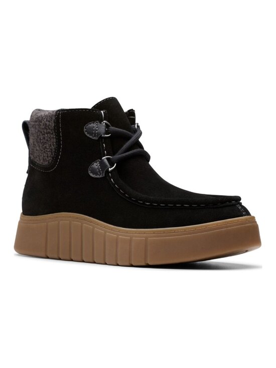 Clarks Shoes - Clarks Mykah Izzy Black Suede Cozy Ankle Booties Size 7M NWT